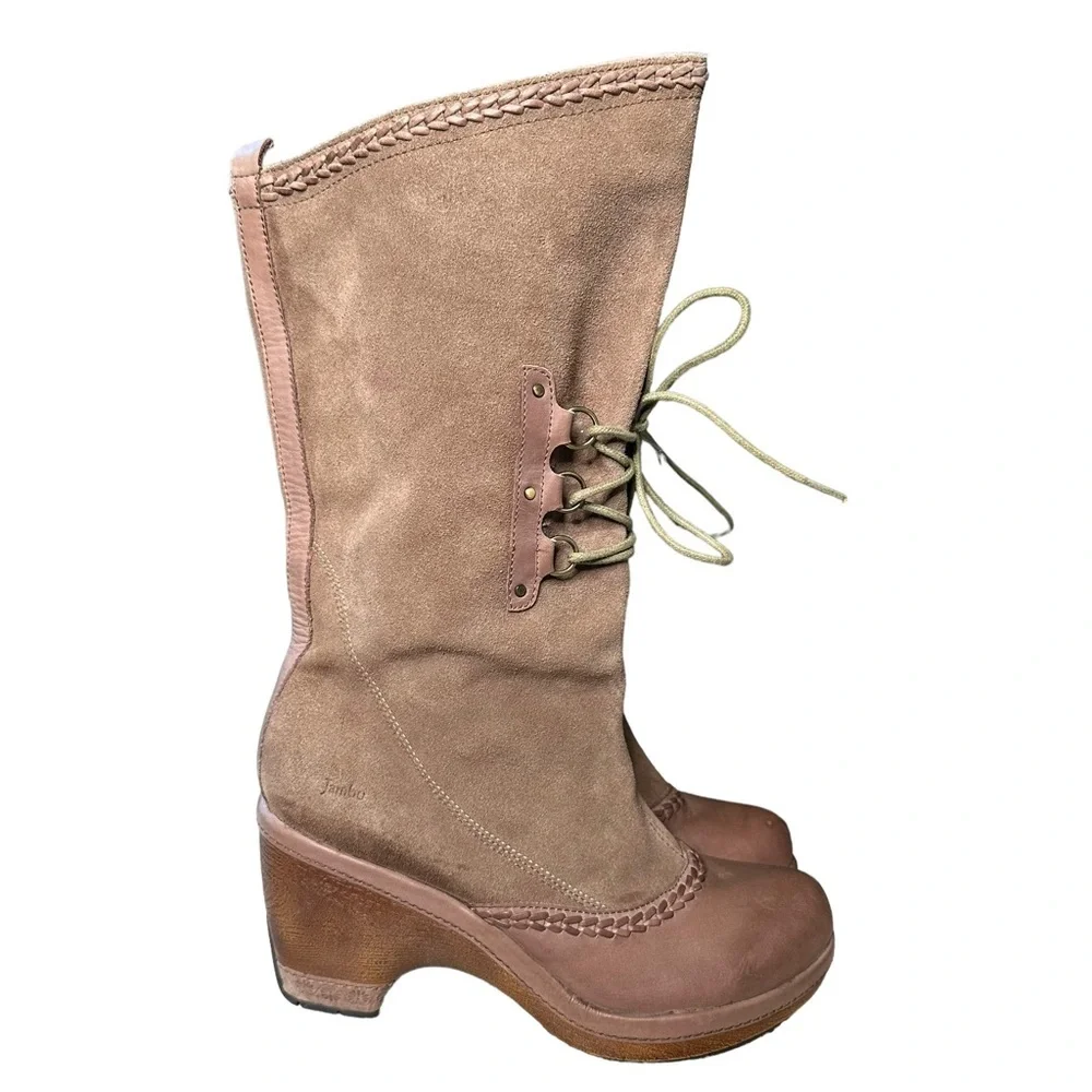 Jambu | Riviera Leather and Suede Clog Boot Size 8.5 - Picture 2 of 16